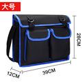 Multifunctional Electrician Repair One-Shoulder Messenger Oxford Cloth Tool Bag Canvas Thickened Tool Bag